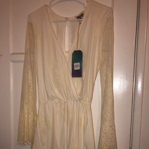 Delicate lace romper